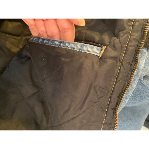 Dickies Denim Jacket With Quilted Lining & Corduroy Collar XL - Picture 7 of 11